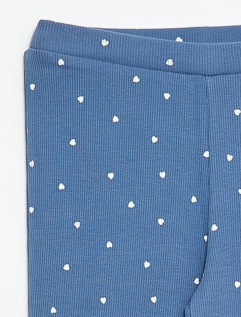 Leggings Canelados com Estampado