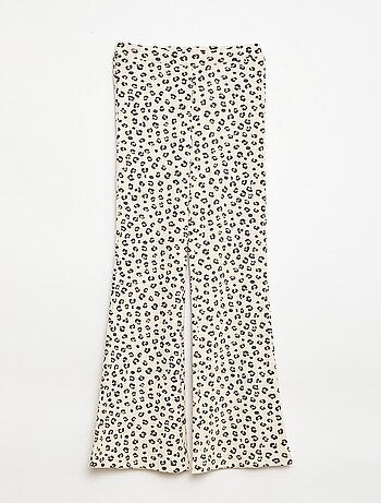 Leggings Canelados com Estampado