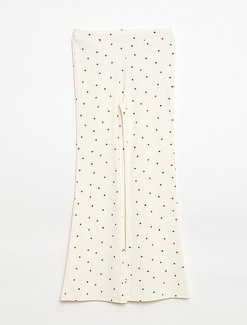 Leggings Canelados com Estampado