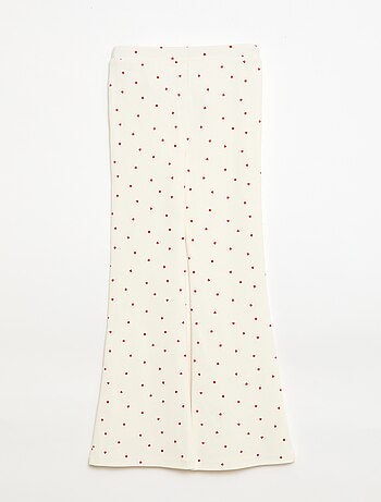 Leggings Canelados com Estampado