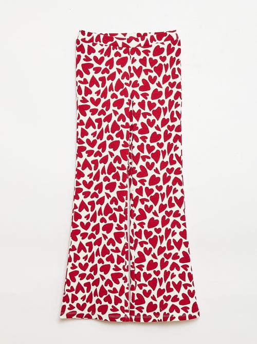 Leggings Canelados com Estampado - Kiabi