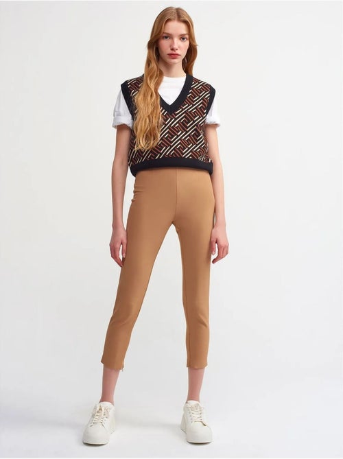 Leggings capri de cintura subida - Kiabi Leggings capri de cintura subida - Kiabi