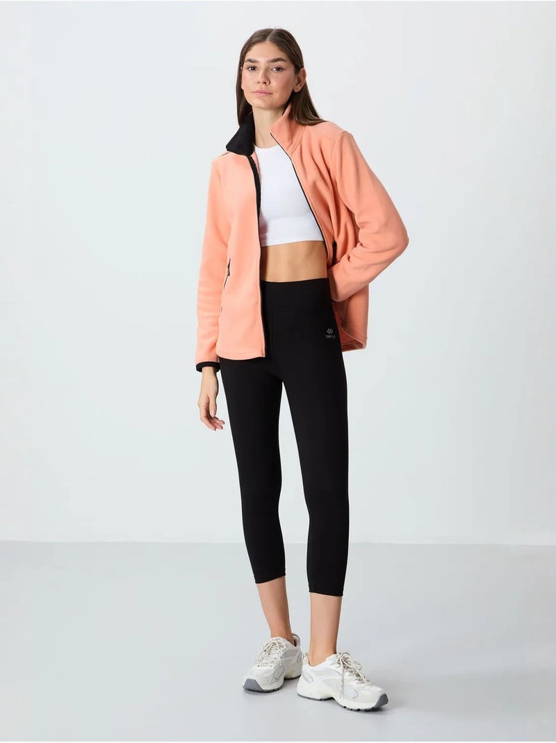 Leggings capri de cintura subida tommy Preto - Kiabi