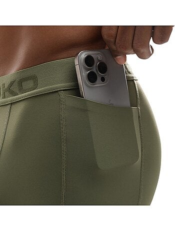 Leggings capri de treino para homem