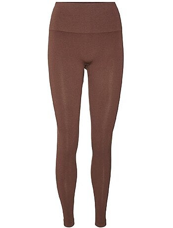 Leggings castanhos de mulher vero moda silla