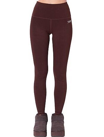 Leggings castanhos tommy hilfiger silver para mulher