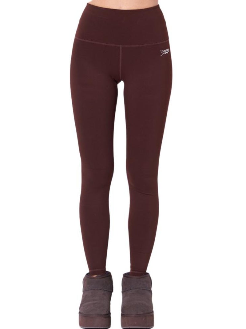 Leggings Castanhos Tommy Hilfiger Silver para Mulher Castanho-capuccino - Kiabi