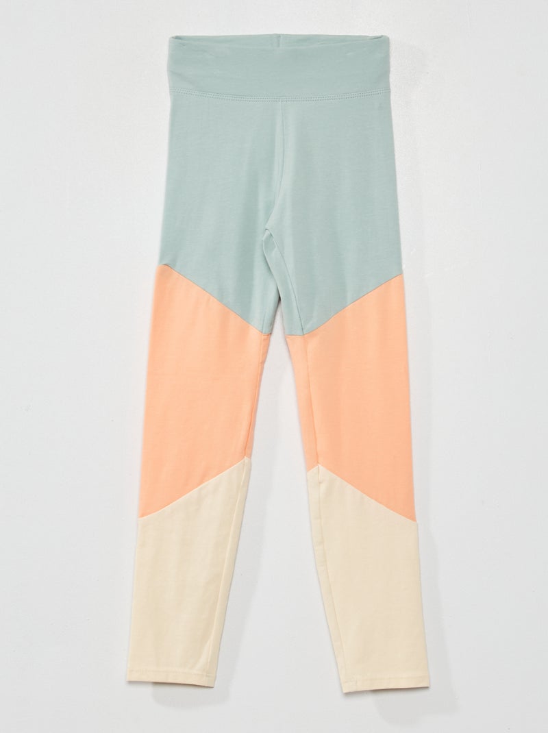 Leggings 'color-block' AZUL - Kiabi