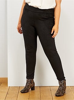 Leggings com efeito camurça - Kiabi