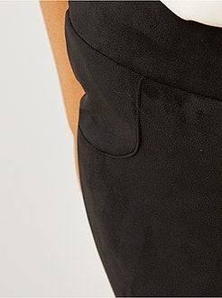 Leggings com efeito camurça - Kiabi