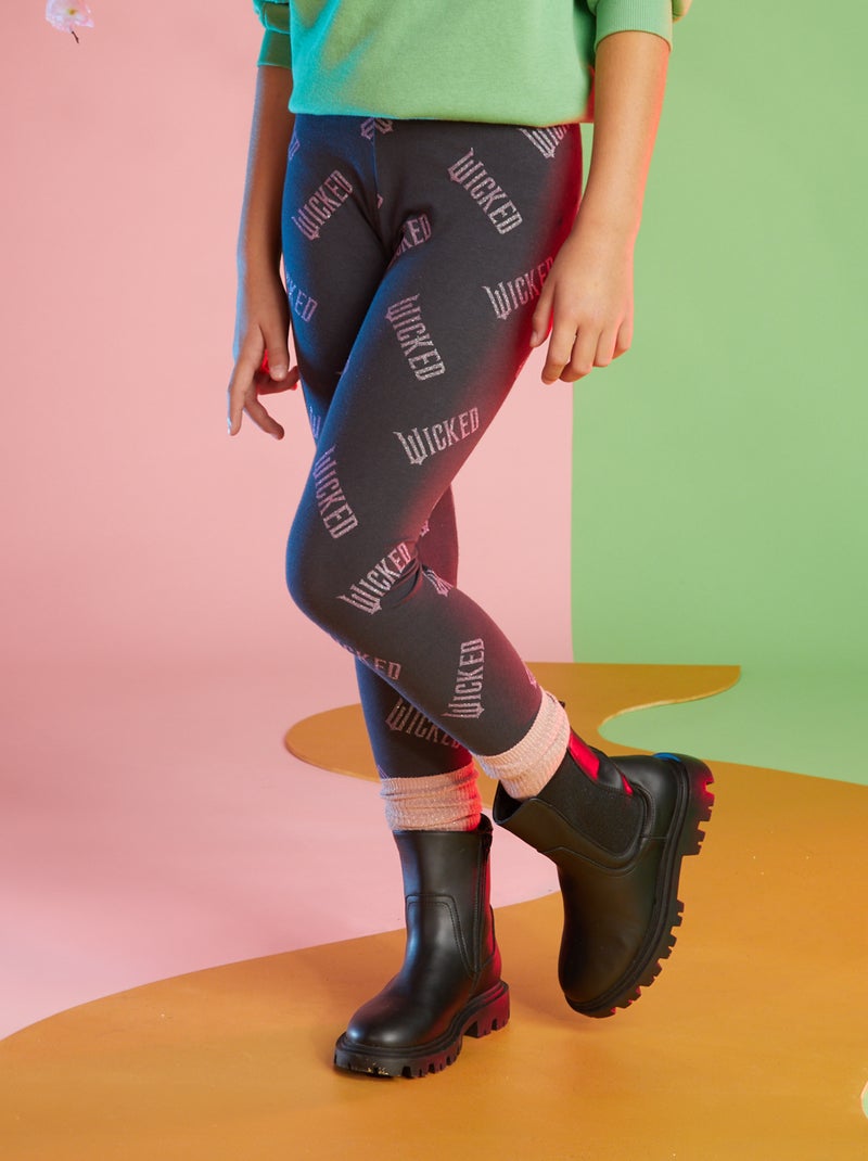 Leggings com estampado - Wicked PRETO - Kiabi