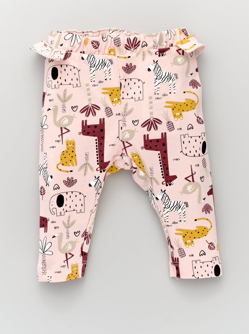 Leggings com estampado fantasia Rosa - Kiabi