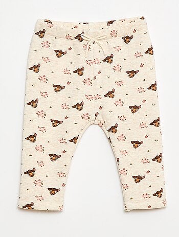 Legging com padrão integral 'Disney' em veludo
