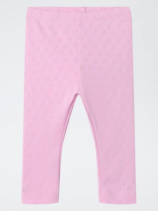 Leggings com pequenos corações ajurados 'Guppy'