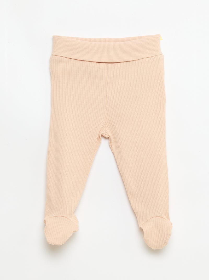 Leggings com pés Amarelo - Kiabi