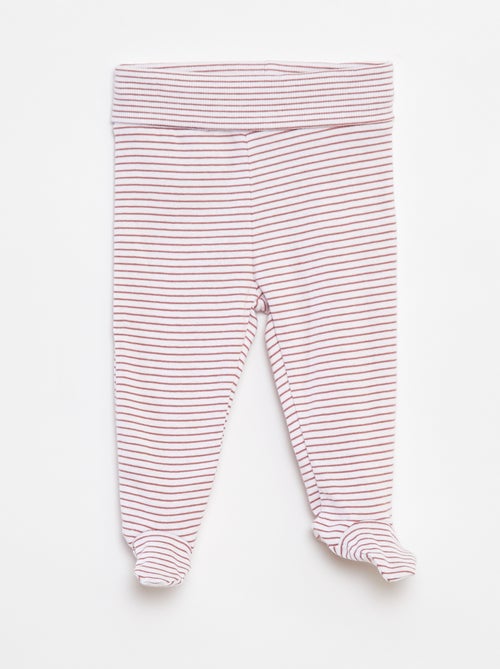 Leggings com pés - Kiabi