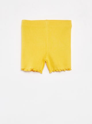 Leggings compridas caneladas