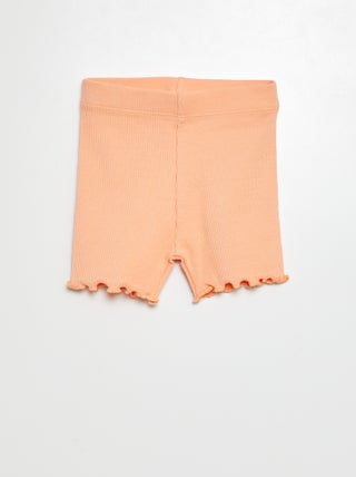 Leggings compridas caneladas