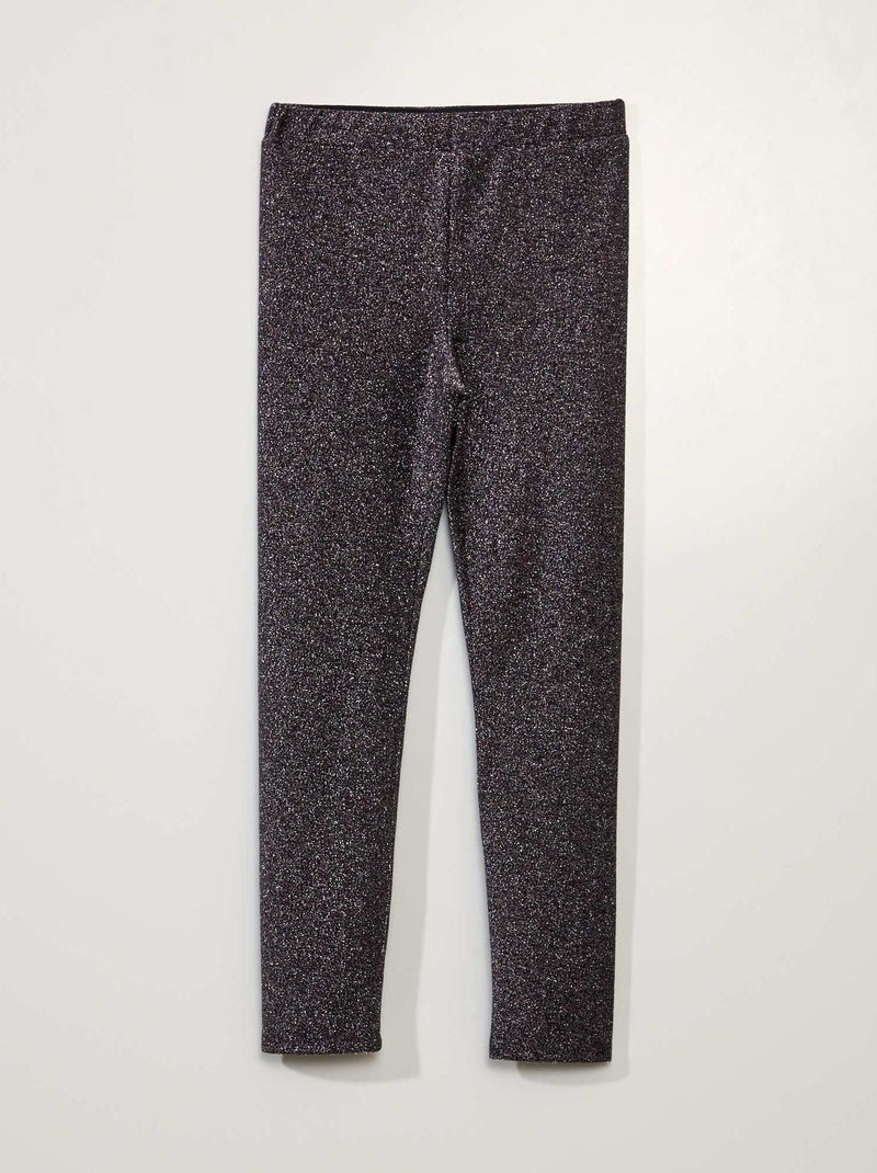 Leggings compridas com brilhantes PRETO - Kiabi