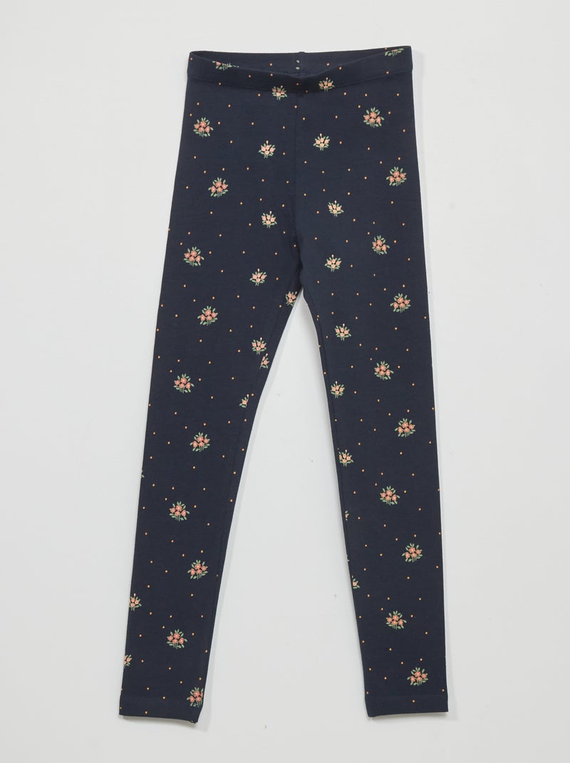 Leggings compridas com motivo AZUL - Kiabi