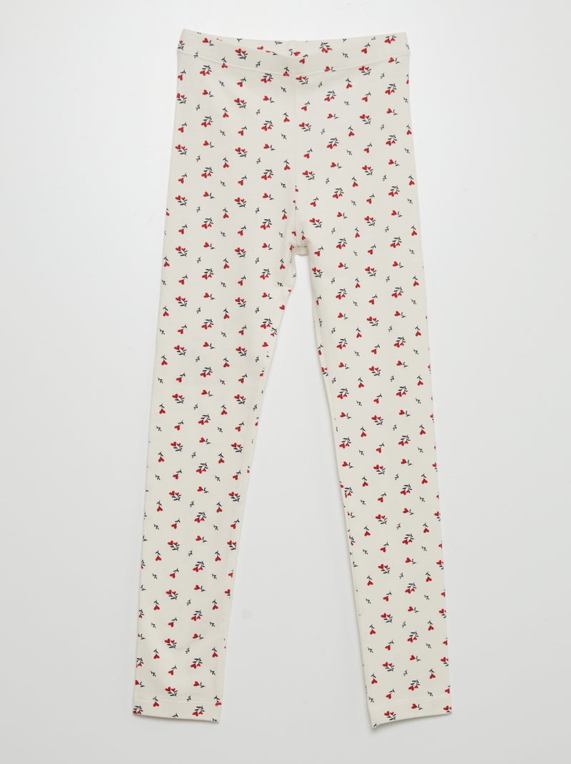 Leggings compridas com motivo BEGE - Kiabi