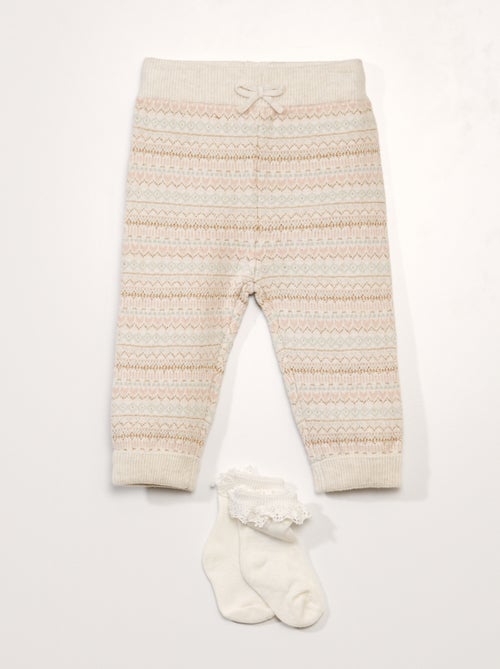Leggings compridas com motivo - Kiabi
