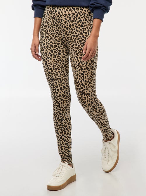 Leggings compridas com motivo leopardo - Kiabi