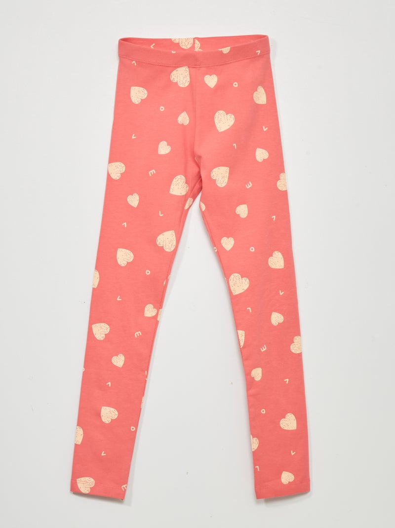 Leggings compridas com motivo ROSA - Kiabi