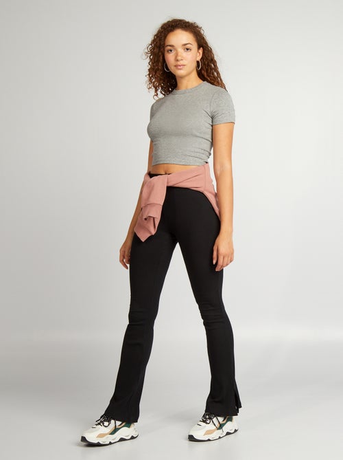 Leggings compridas corte flare - Kiabi