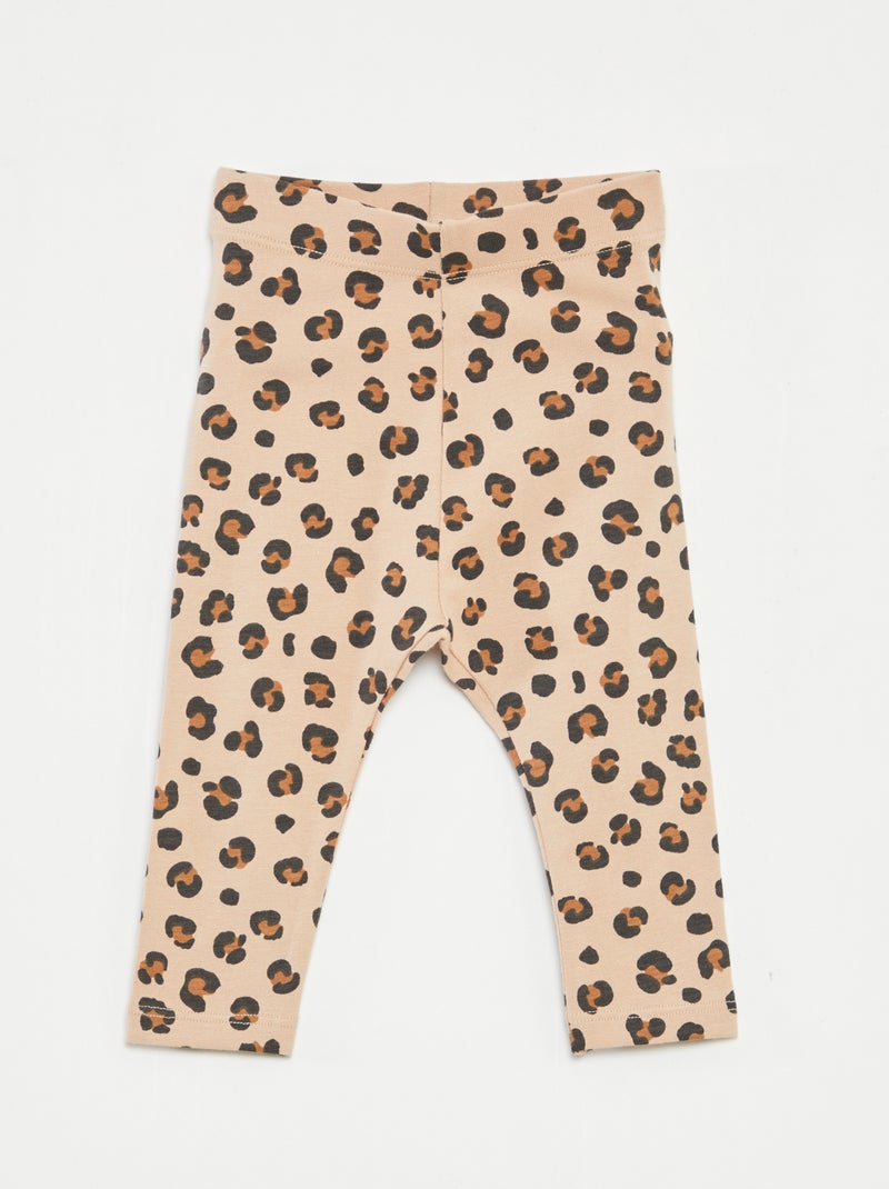 Leggings compridas de fantasia Bege - Kiabi