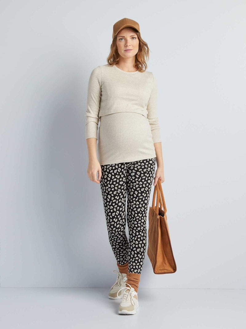Leggings compridas de grávida PRETO - Kiabi