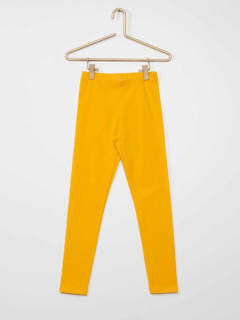Leggings compridas e elásticas Amarelo - Kiabi