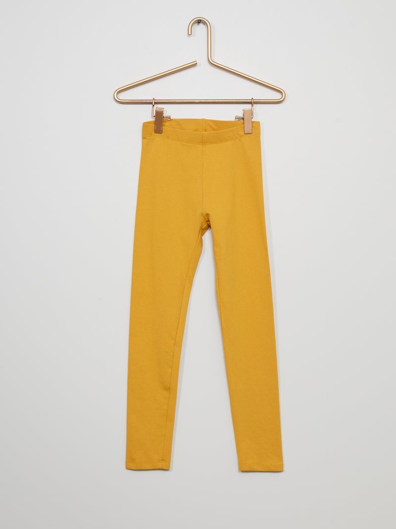 Leggings compridas e elásticas AMARELO - Kiabi