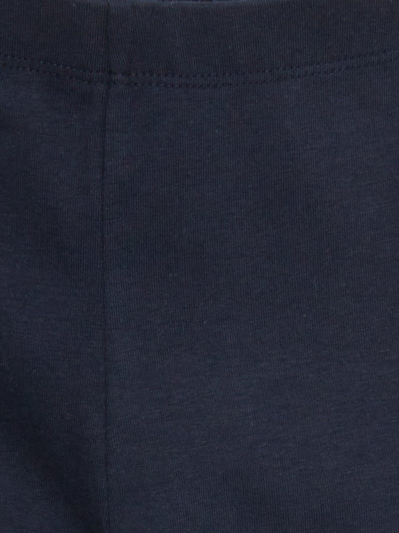 Leggings compridas e elásticas Azul Marinho - Kiabi