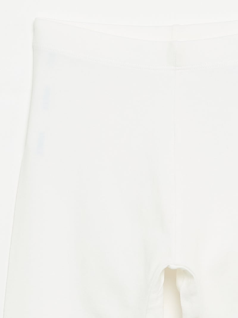 Leggings compridas e elásticas Branco - Kiabi