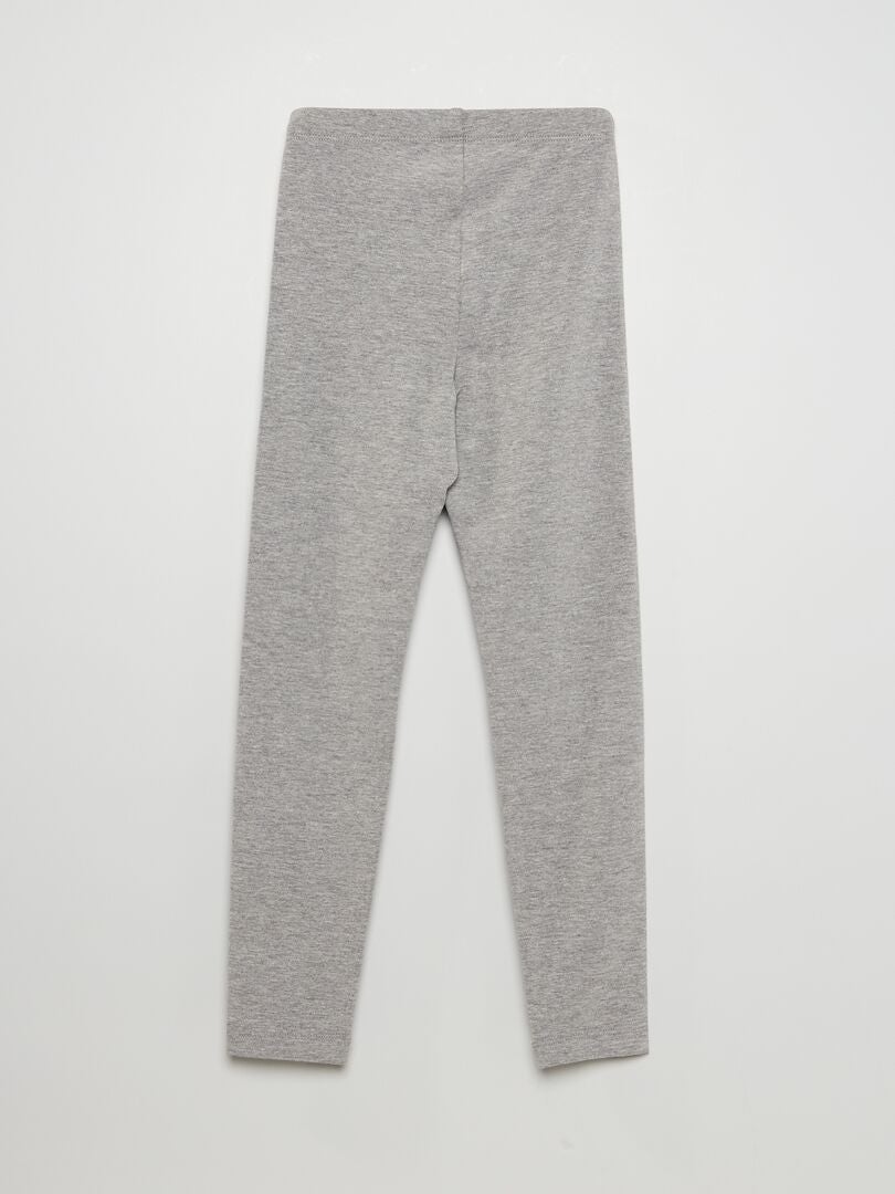 Leggings compridas e elásticas CINZA - Kiabi