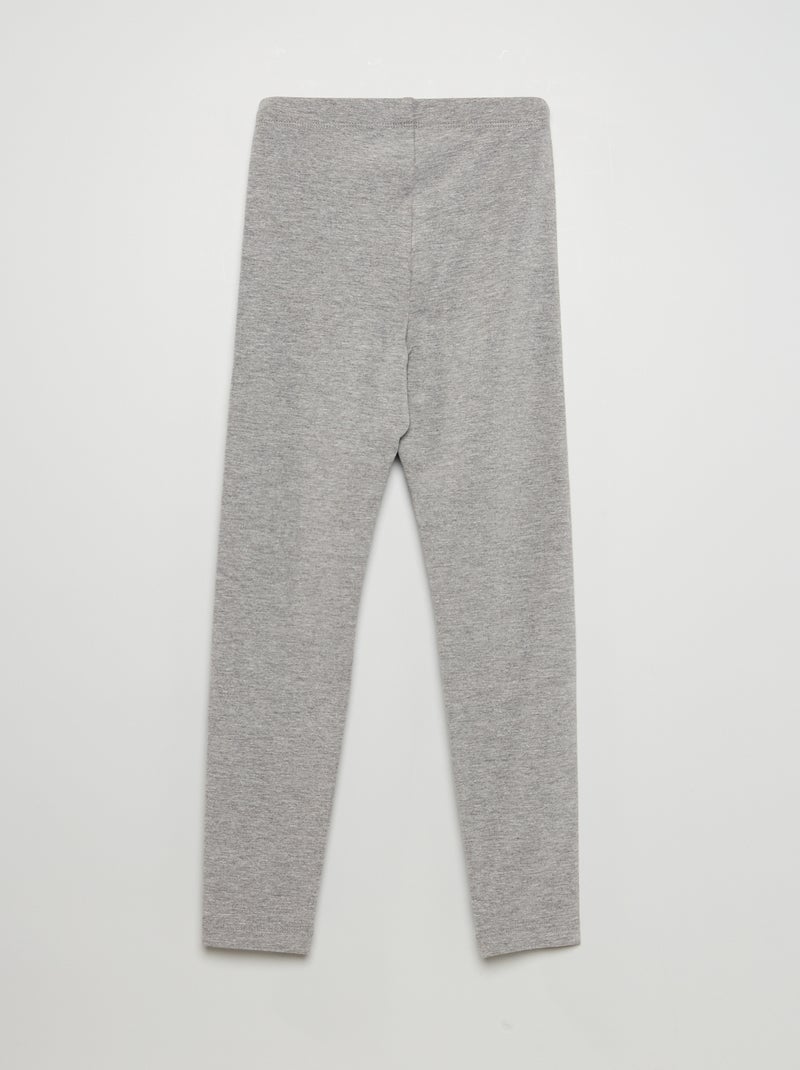 Leggings compridas e elásticas CINZA - Kiabi