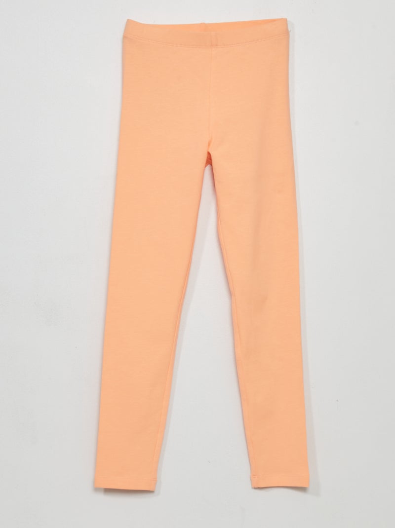 Leggings compridas e elásticas LARANJA - Kiabi