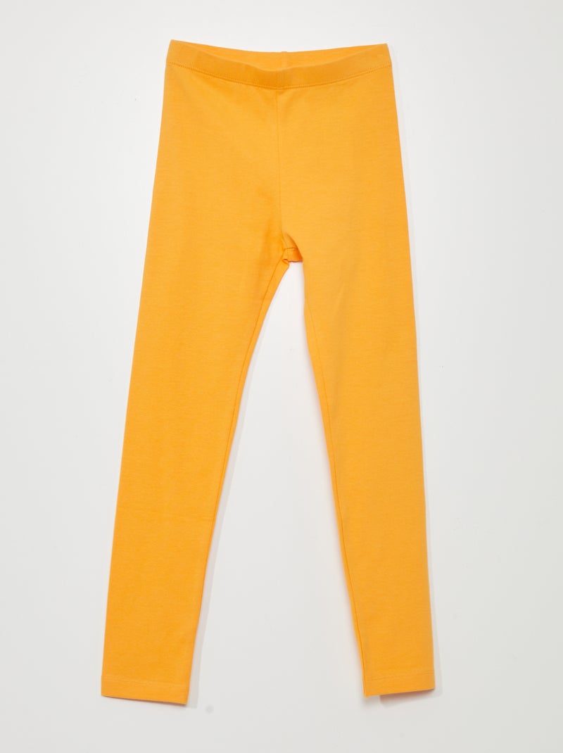 Leggings compridas e elásticas LARANJA - Kiabi