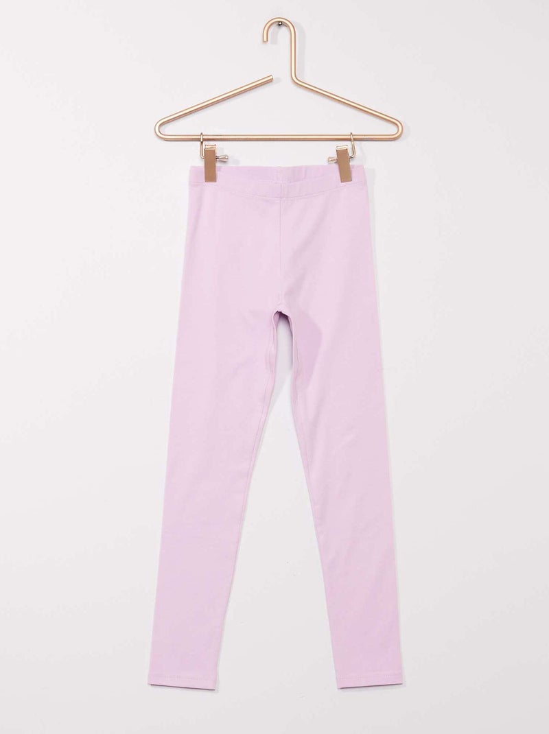 Leggings compridas e elásticas Malva Claro - Kiabi