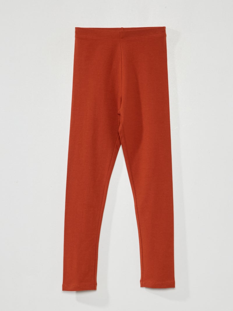 Leggings compridas e elásticas Marrom - Kiabi