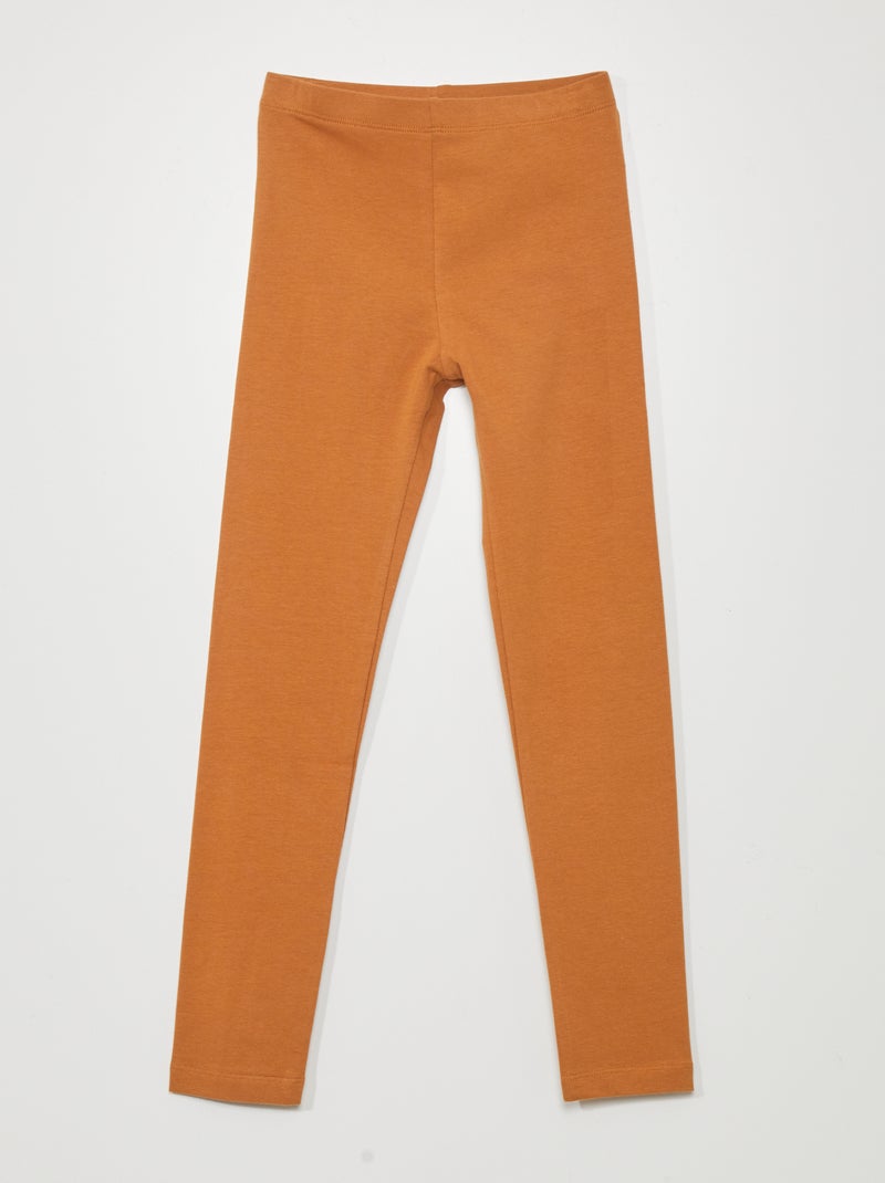 Leggings compridas e elásticas MARROM - Kiabi
