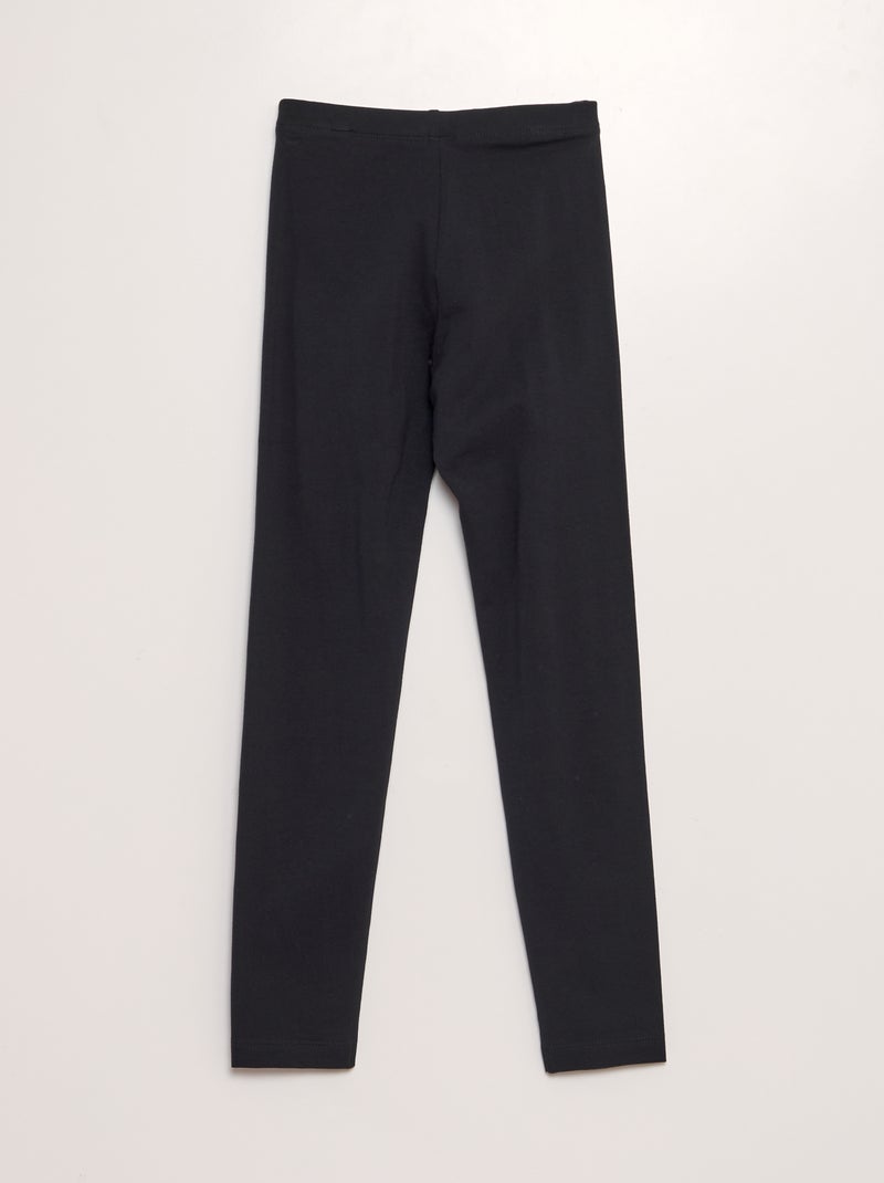 Leggings compridas e elásticas Preto - Kiabi