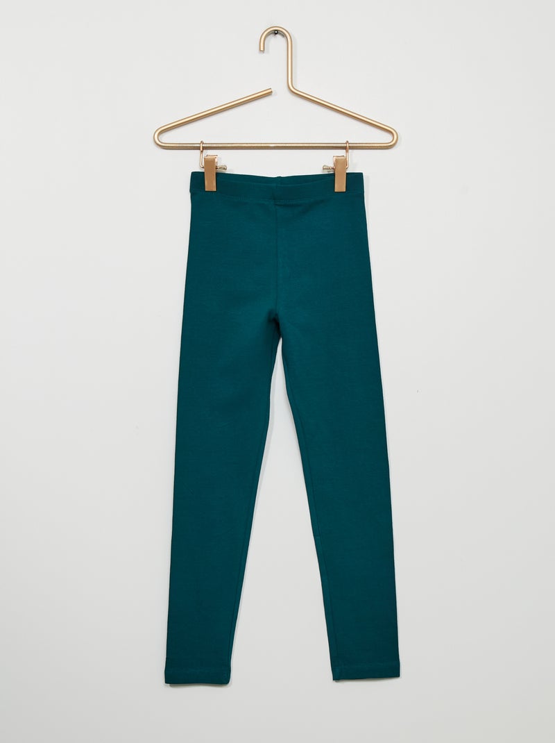 Leggings compridas e elásticas Verde - Kiabi