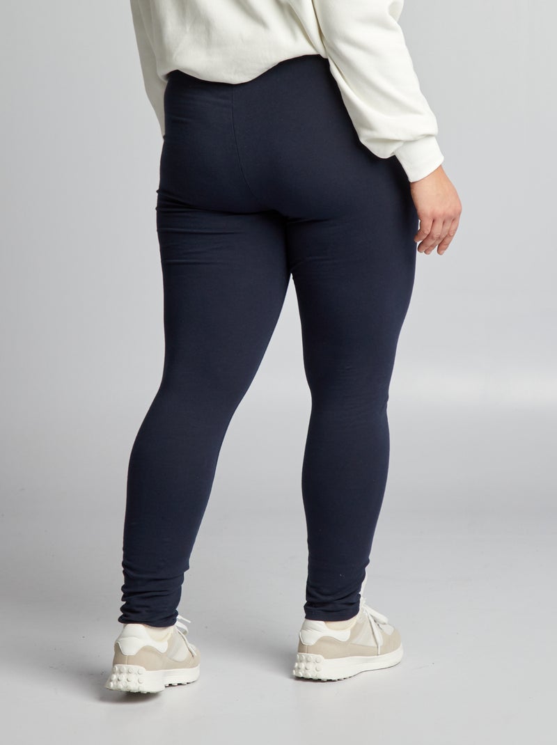 Leggings compridas em algodão AZUL - Kiabi