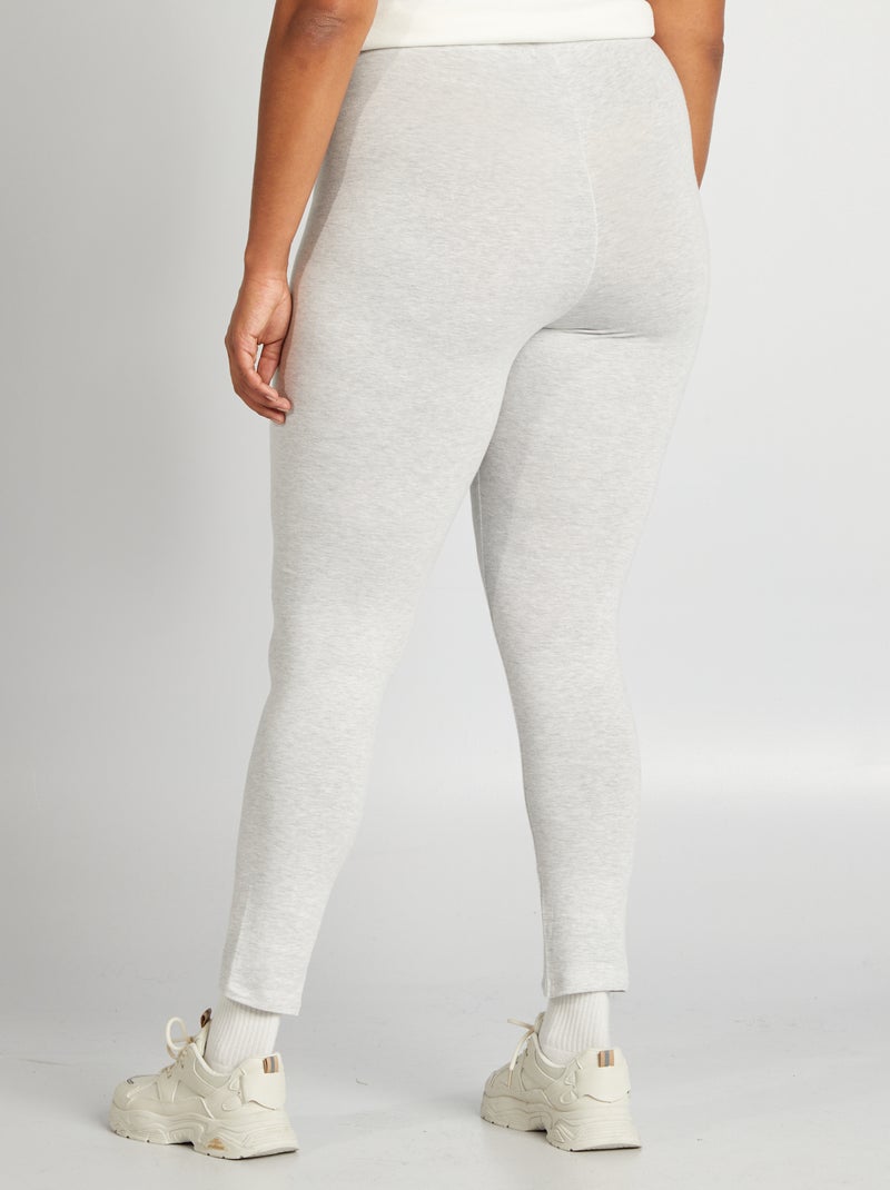 Leggings compridas em algodão CINZA - Kiabi