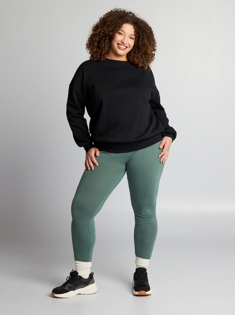 Leggings compridas em algodão VERDE - Kiabi