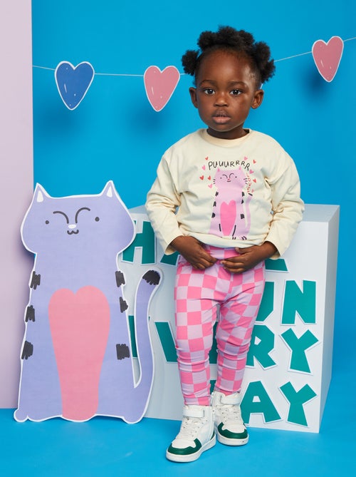 Leggings compridas em jersey - Grafik Edition - Kiabi