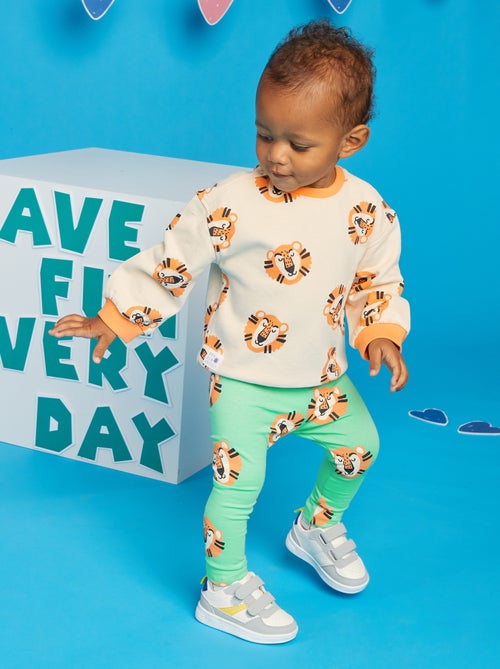 Leggings compridas em jersey - Grafik Edition - Kiabi