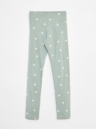 Leggings compridas em jersey